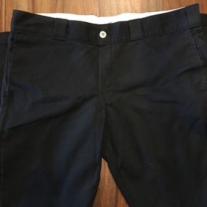 Dickies Slim Fit Black Pants 36x30